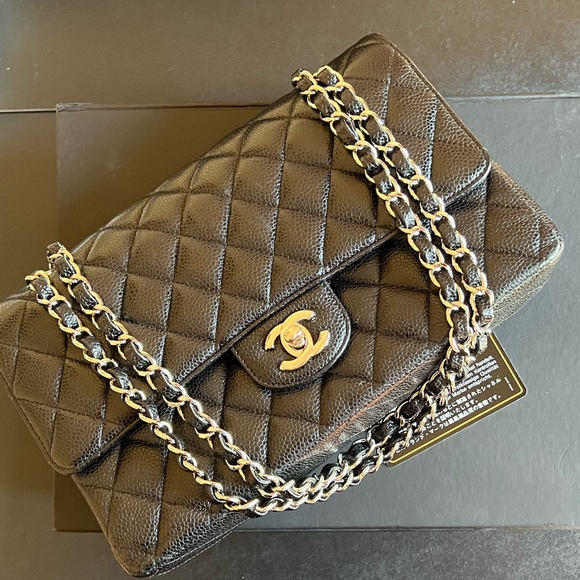 Chanel Classic Double Flap in Medium Caviar Leather 11 Series FULL SET PRISTINE - Picture 2 of 16
